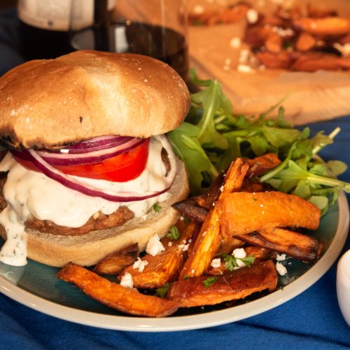 Chickpea Burgers with Lemon Garlic Aioli