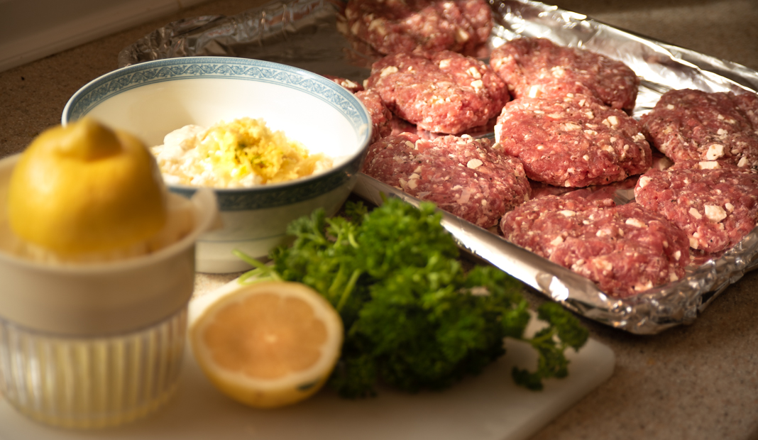 Lamb Burgers with Lemon Garlic Aioli