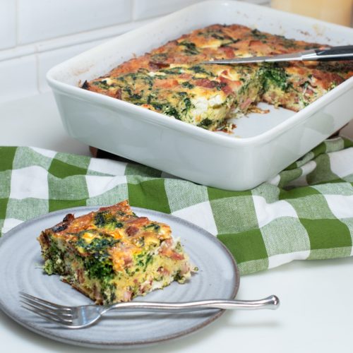 Spinach and Pork Belly Frittata