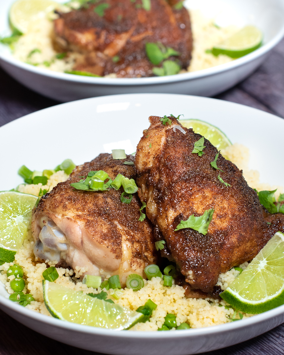Baked Moroccan Chicken Thighs