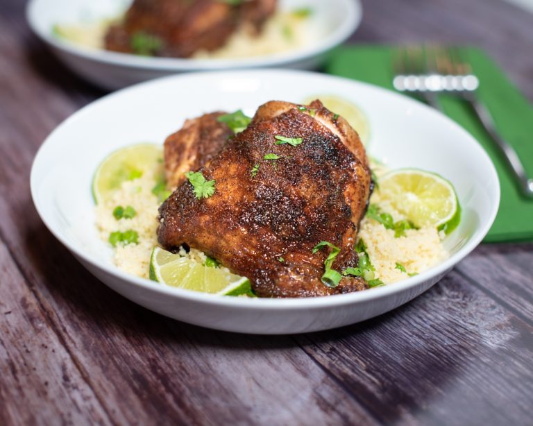 Baked Moroccan Chicken Thighs