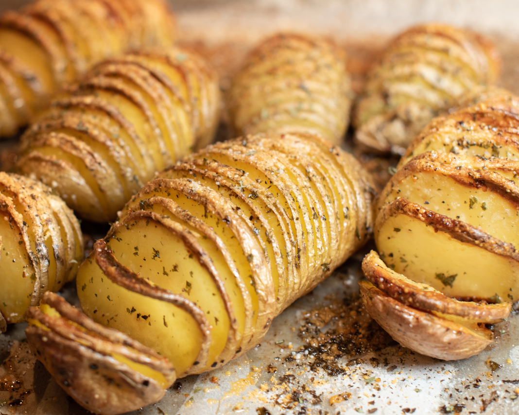 Roasted Hasselbeck Potatoes