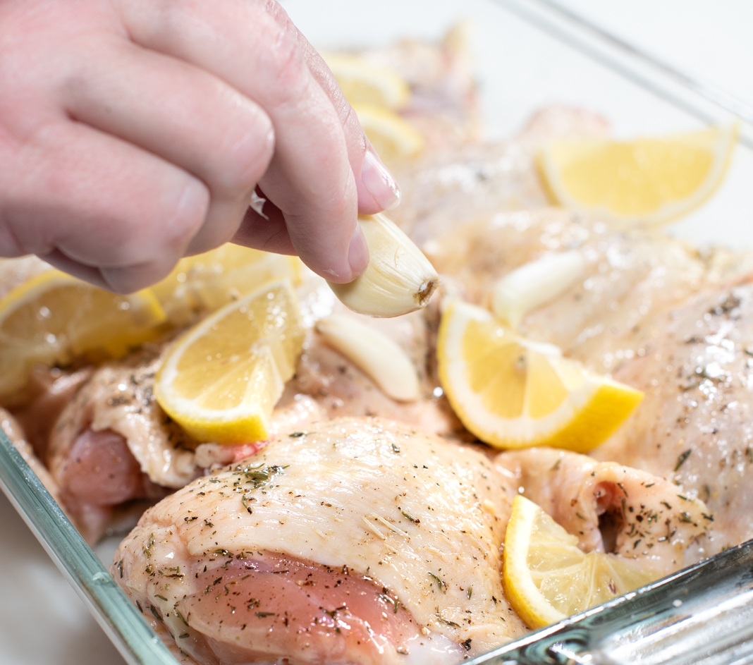 Baked Lemon and Garlic Chicken