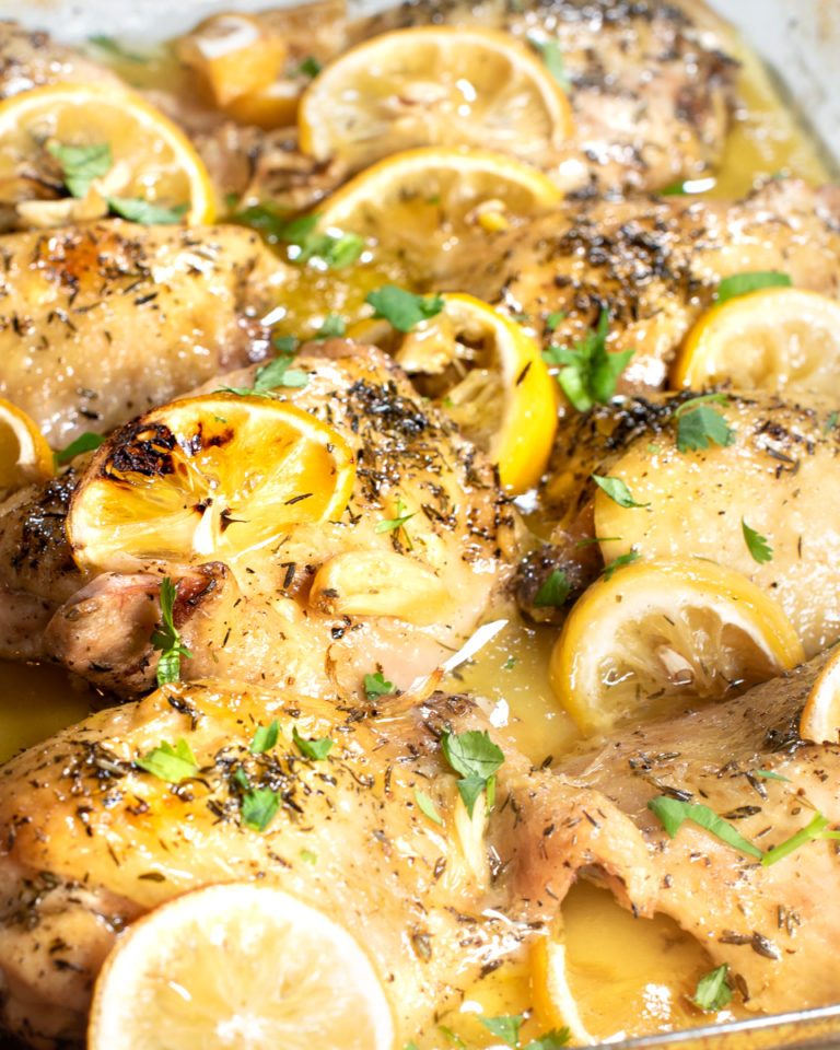 Baked Lemon and Garlic Chicken