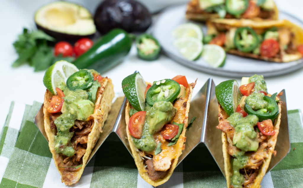 Crunchy Baked Chicken Tacos