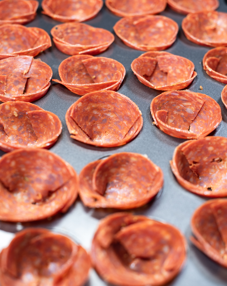 Low Carb Pepperoni Pizza Bites