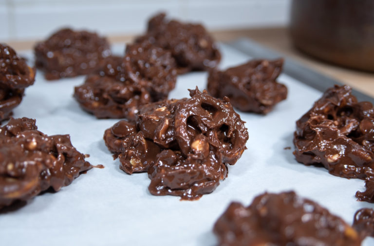 Chocolate Peanut Butter Pretzel Clusters